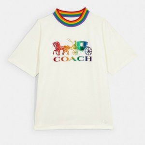COACH x LGBTQ+ Rainbow Neck T-Shirt Limited Editio